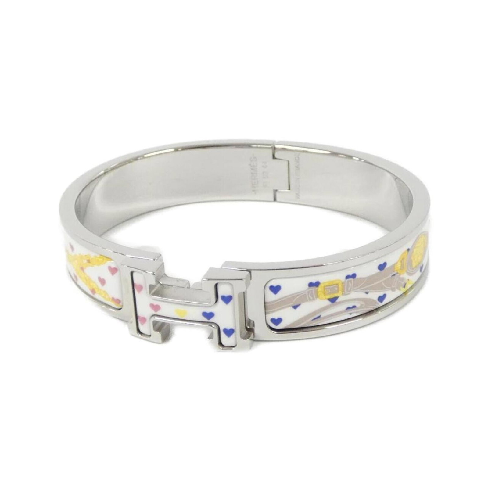 HERMES Charm Bracelet Silver: HERMES Charm Bracelet Silver Silver Charm bracelet from Hermes, featuring a classic design with minor signs of wear, including small scratches or light marks. Gently used in very good condition,