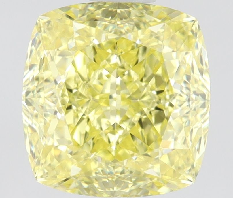 GIA Cushion Brilliant 1.01ct Fancy Intense Yellow VVS1 - Loose Natural Diamond: GIA Cushion Brilliant 1.01ct Fancy Intense Yellow VVS1 - Loose Natural Diamond GIA-certified Fancy Intense Yellow diamond, boasting a vibrant 1.01ct cut, VVS1 clarity, and EX polish, sits within a