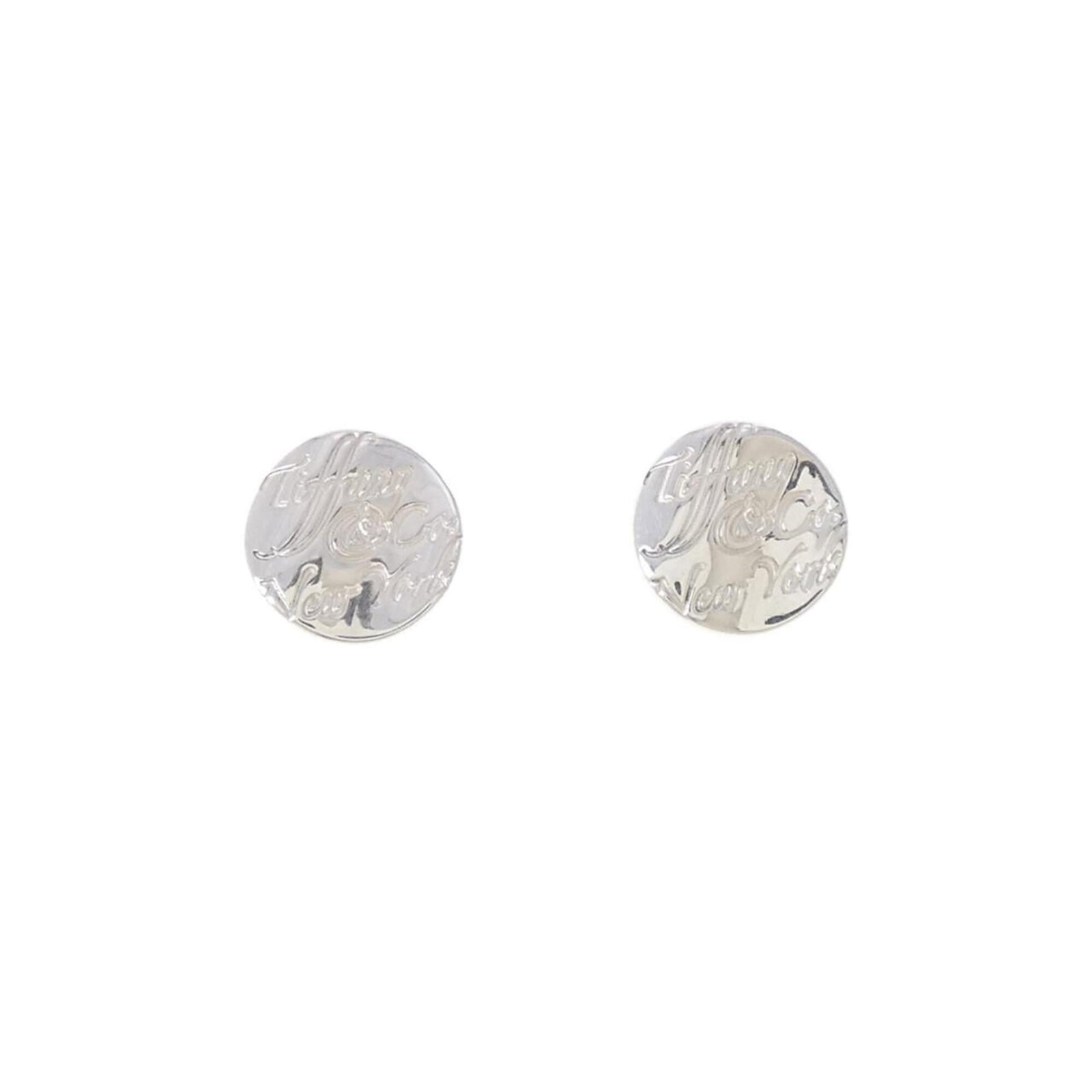 TIFFANY Stud Earrings Silver 925: TIFFANY Stud Earrings Silver 925 Silver 925 Stud Earrings from Tiffany, bearing a signature, are in like new condition with only the faintest traces of wear. Made from high-quality silver, these stud