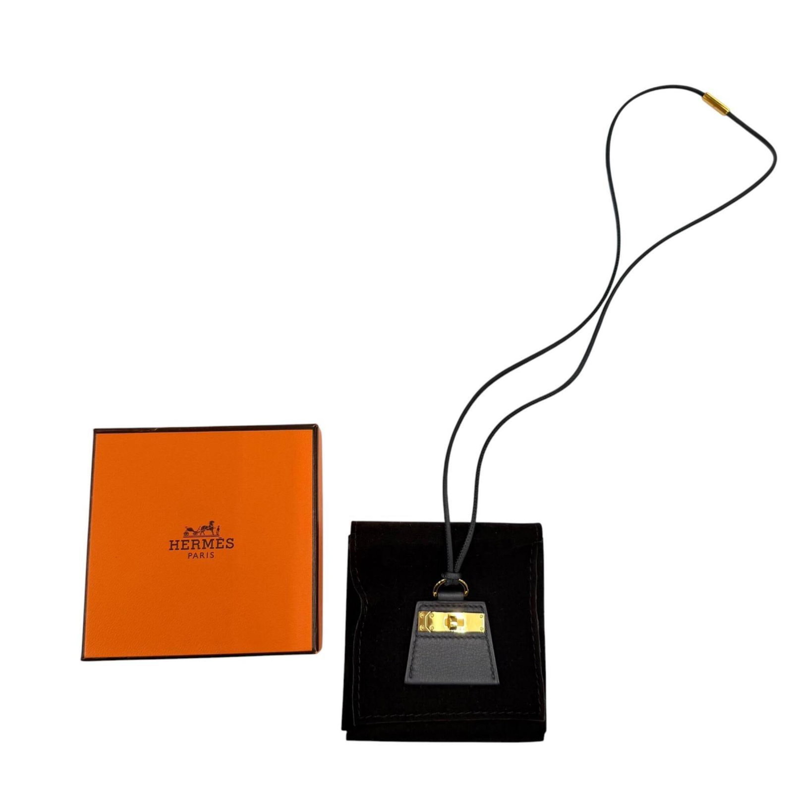 HERMES Leather Black - 2