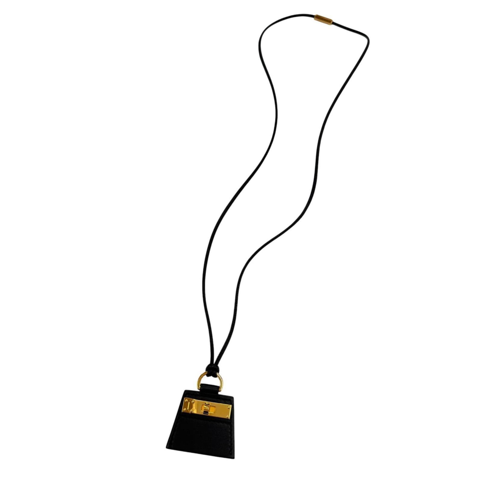 HERMES Leather Black - 3