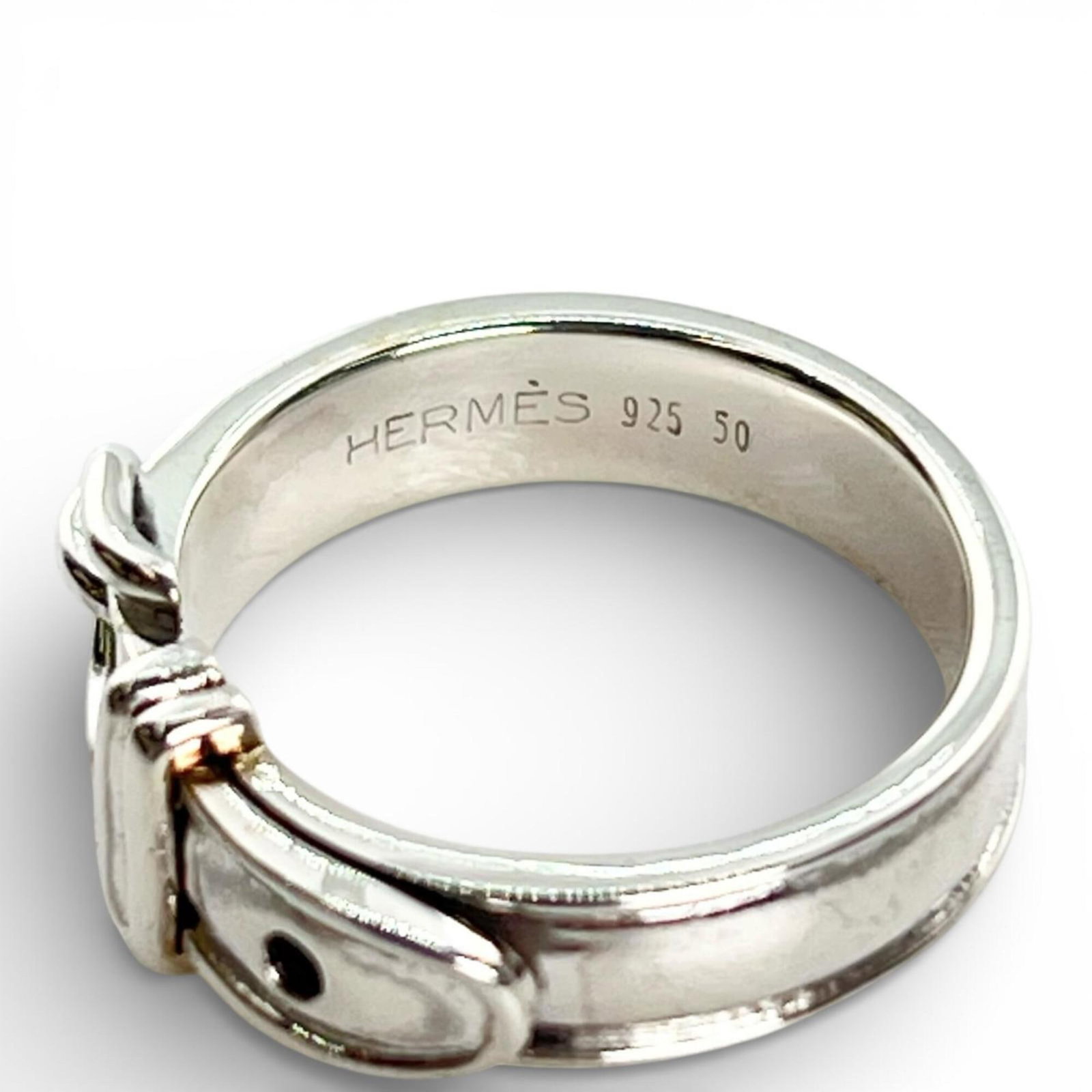 HERMES Band Ring Silver 925 - 4