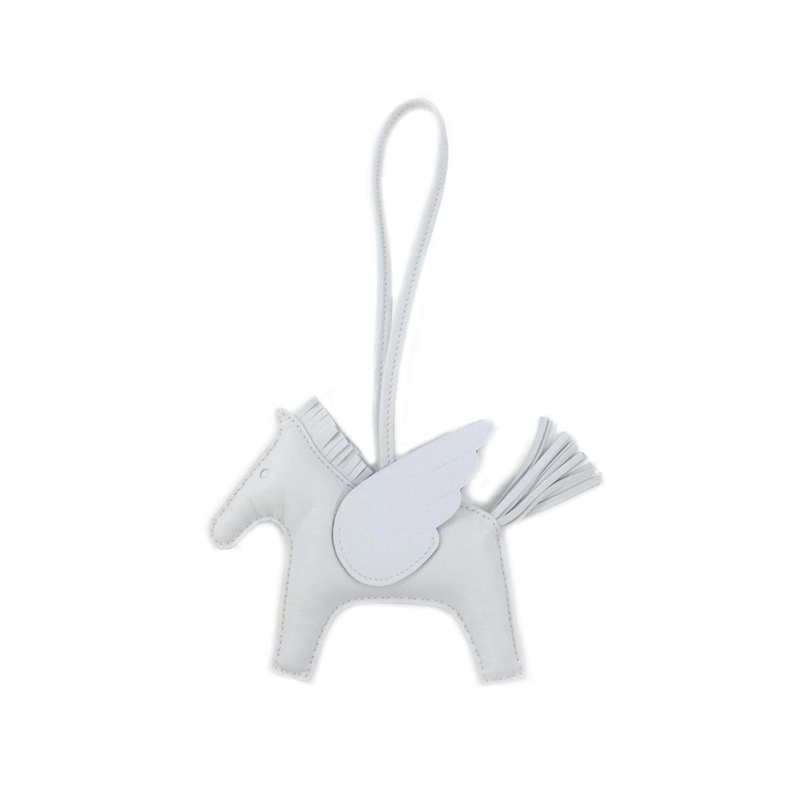HERMES Handbag Charm Agneau Milo: HERMES Handbag Charm Agneau Milo Agneau Milo Handbag Charm from Hermes - A stylish and elegant accessory featuring a unique agneau milo material. This gently used charm boasts a distinctive blue and w