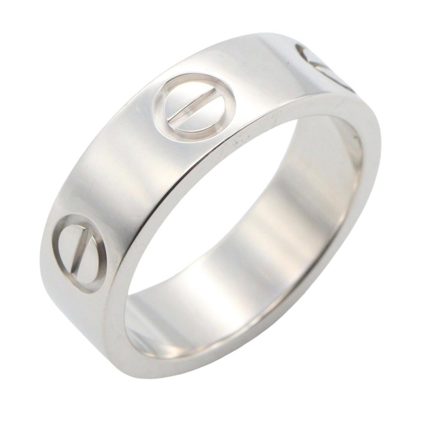 CARTIER Band Ring White Gold (18K): CARTIER Band Ring White Gold (18K) Cartier Band Ring White Gold (18K) is a stunning 18K white gold band ring, crafted with attention to detail and elegance. This beautiful piece features a sleek desig