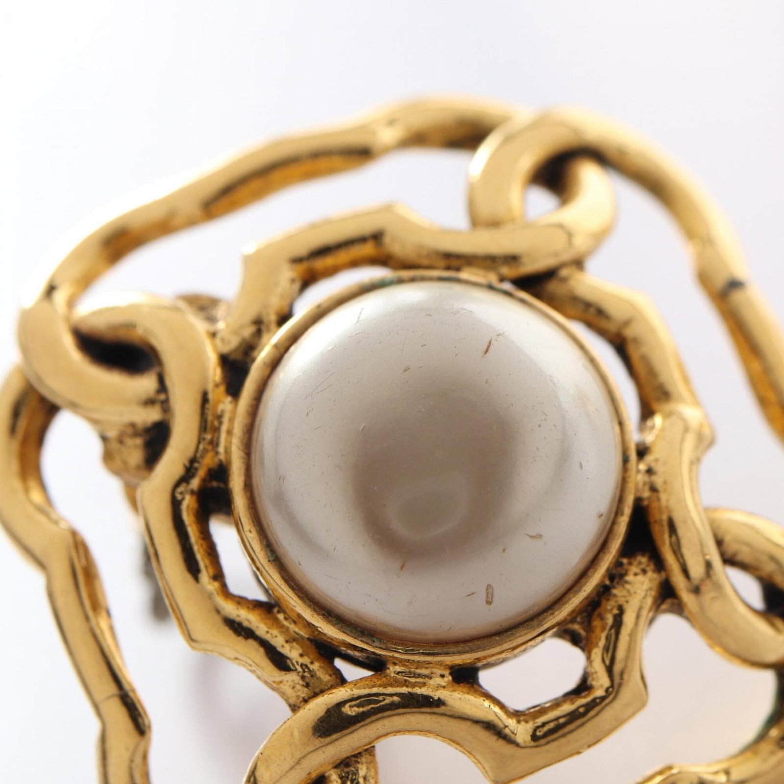 CHANEL Clip Earrings Gold Plating - 7