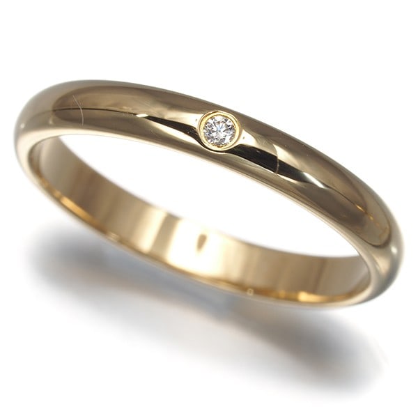 Cartier Ring Diamond 1895 Wedding Band 2.6Mm Eu49 18K 750 Rose Gold: Cartier Ring Diamond 1895 Wedding Band 2.6Mm Eu49 18K 750 Rose Gold Cartier's 1895 collection is a masterclass in elegance, with this stunning ring diamond set in 18k rose gold. The 2.6mm diamond,