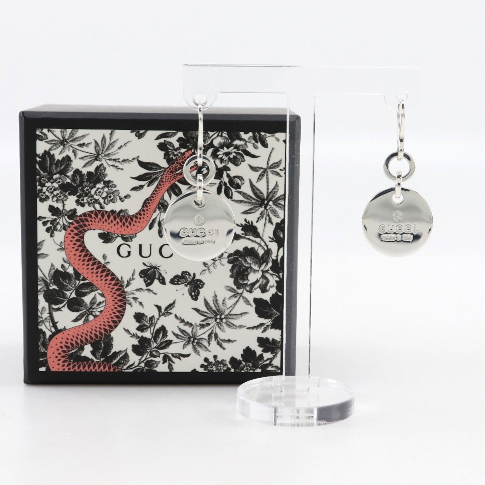 GUCCI Drop Earrings Silver 925 - 7