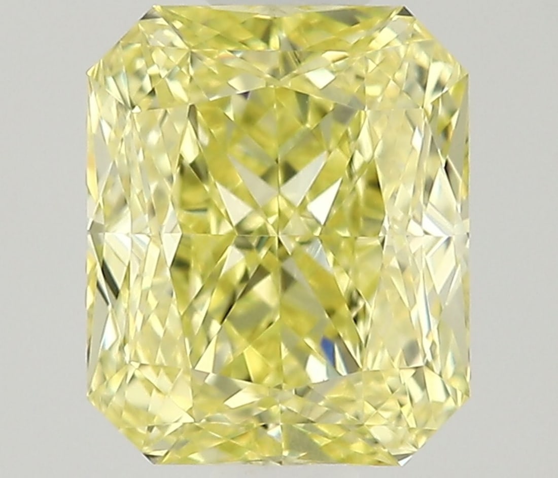 GIA Radiant 0.63ct Fancy Yellow VVS1 - Loose Natural Diamond: GIA Radiant 0.63ct Fancy Yellow VVS1 - Loose Natural Diamond GIA certification ensures the diamond's authenticity and quality. This 0.63ct Fancy Yellow VVS1 diamond boasts exceptional clarity and