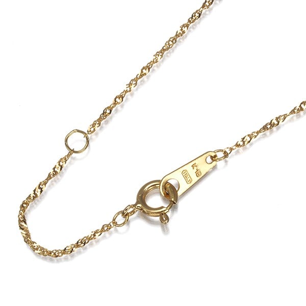 Screw Chain Necklace 40Cm 18K 750 Yellow Gold: Screw Chain Necklace 40Cm 18K 750 Yellow Gold 18k yellow gold chain necklace with a 40cm length, featuring a screw chain design. The necklace is crafted from high-quality 18k yellow gold, with a weigh