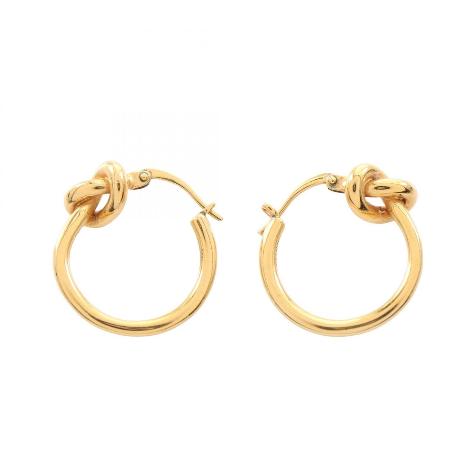 CELINE Hoop Earrings Gold Plating: CELINE Hoop Earrings Gold Plating Gold-plated Celine hoop earrings with a subtle 23.00mm diameter and 8.00mm width, bearing minor signs of wear and small scratches. Gently used in very good condition,