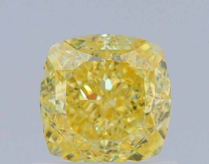 GIA Cushion Brilliant 1.02ct Fancy Intense Yellow VVS2 - Loose Natural Diamond: GIA Cushion Brilliant 1.02ct Fancy Intense Yellow VVS2 - Loose Natural Diamond GIA certified, this 1.02ct Fancy Intense Yellow VVS2 diamond boasts exceptional clarity and color. Its EX polish and VG s