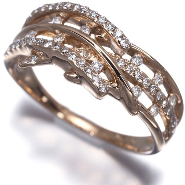 Diamond 0.30Ct Ring 18K 750 Rose Gold (1 of 5)