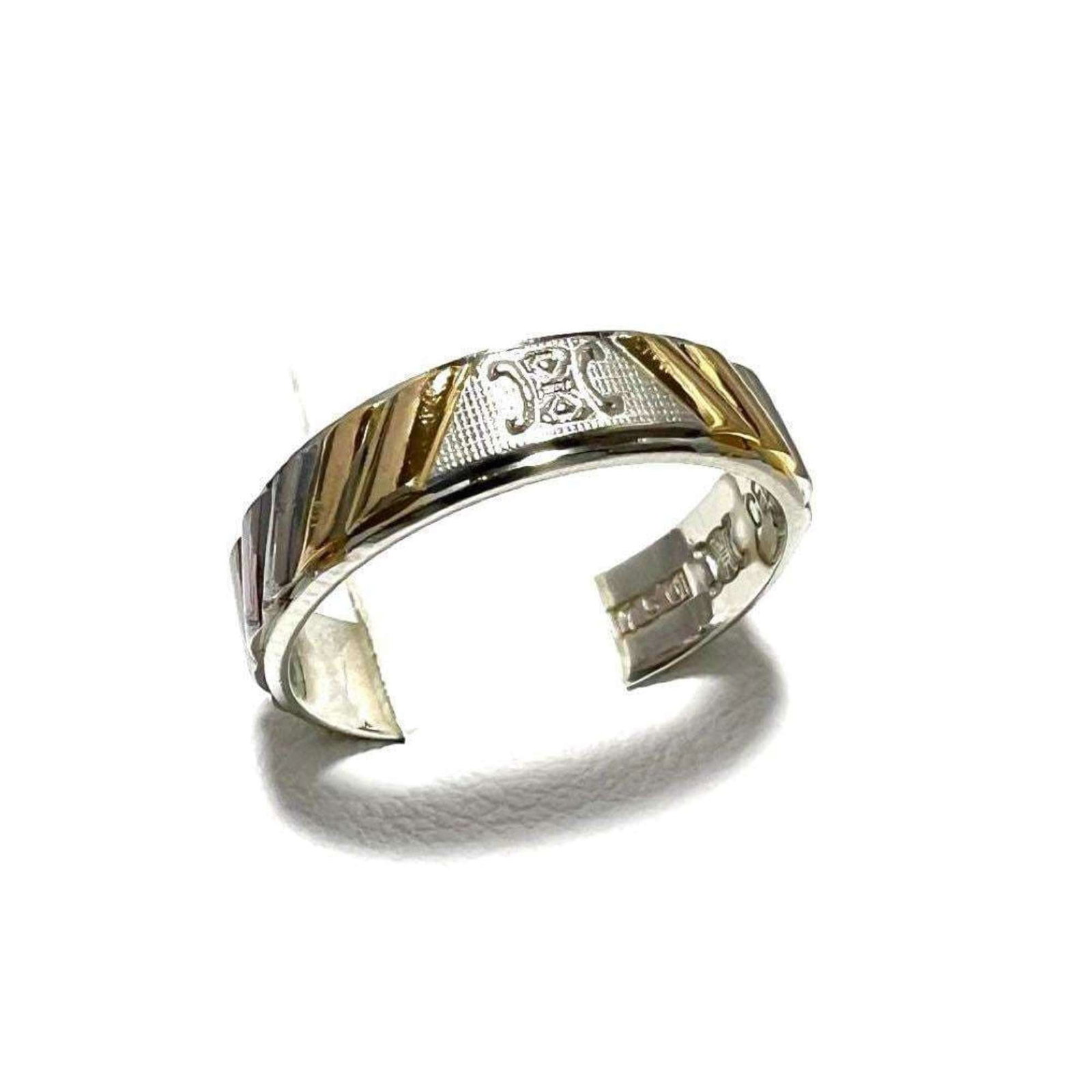 CELINE Band Ring Platinum 850 Yellow Gold (18K): CELINE Band Ring Platinum 850 Yellow Gold (18K) Platinum 850 Yellow Gold (18K) Celine Band Ring - A stylish and elegant band ring from the renowned luxury brand Celine, crafted from high-quality plati