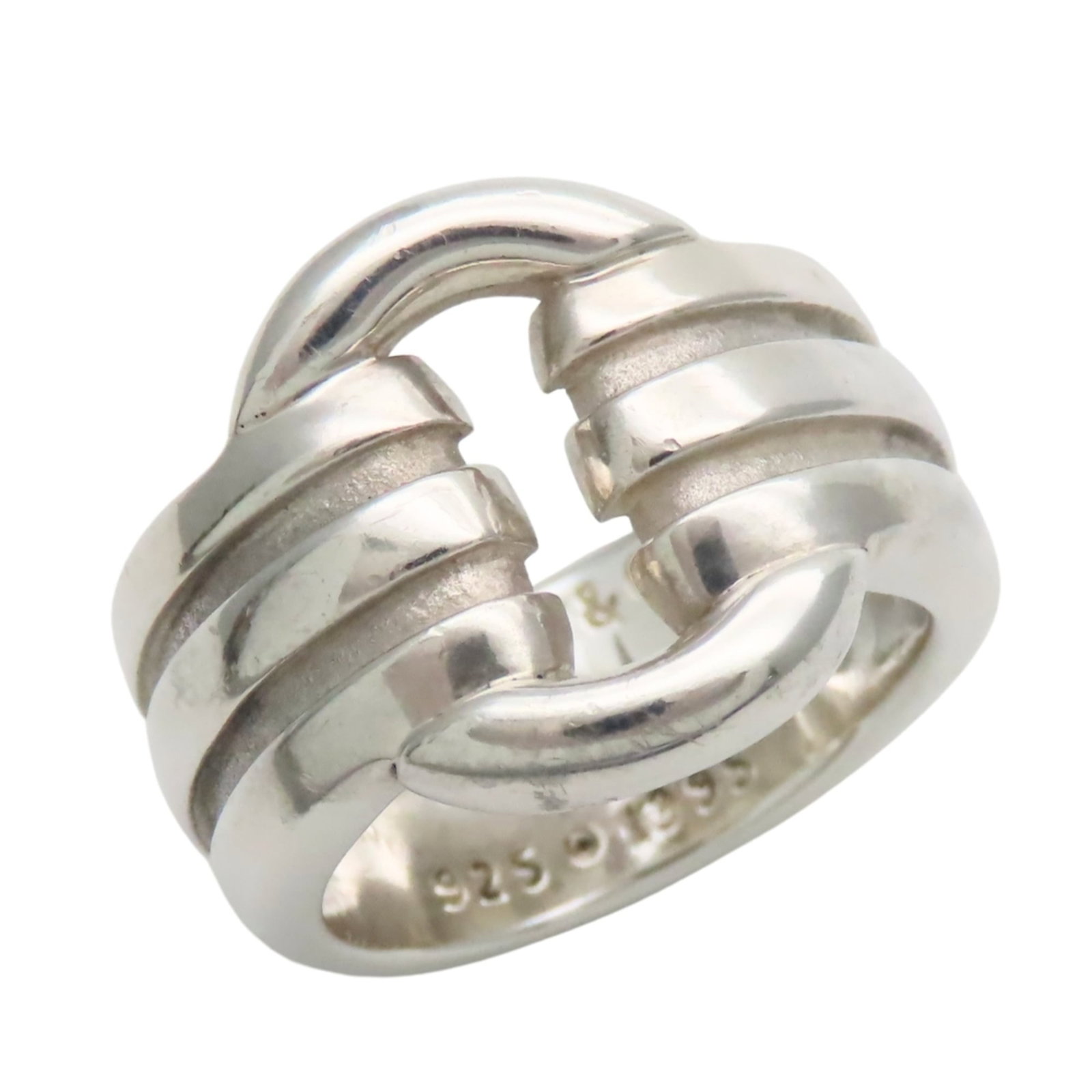 TIFFANY Band Ring Silver 925: TIFFANY Band Ring Silver 925 Silver 925 band ring from Tiffany, a classic design with a subtle shine. This ring features a silver band with visible scratches and scuffs, giving it a worn-in look. With