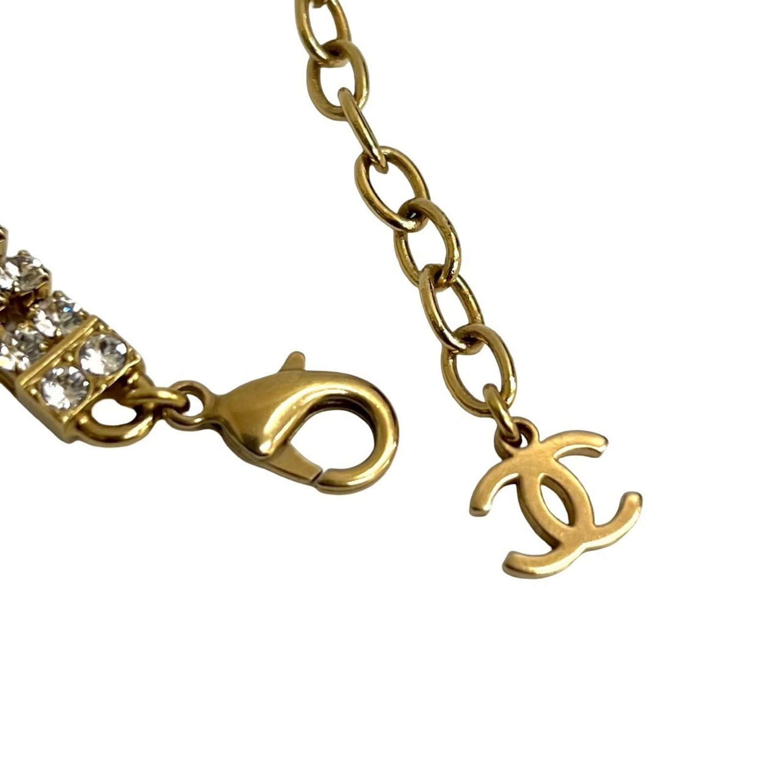 CHANEL Gold Plating Rhinestone - 3