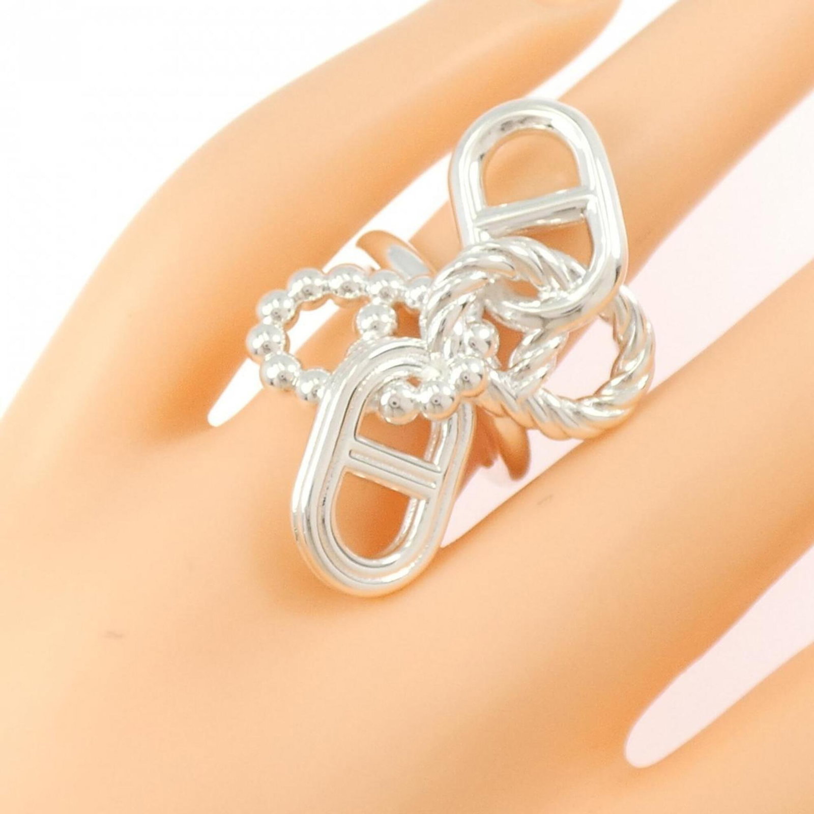 HERMES Band Ring Silver 925 - 5