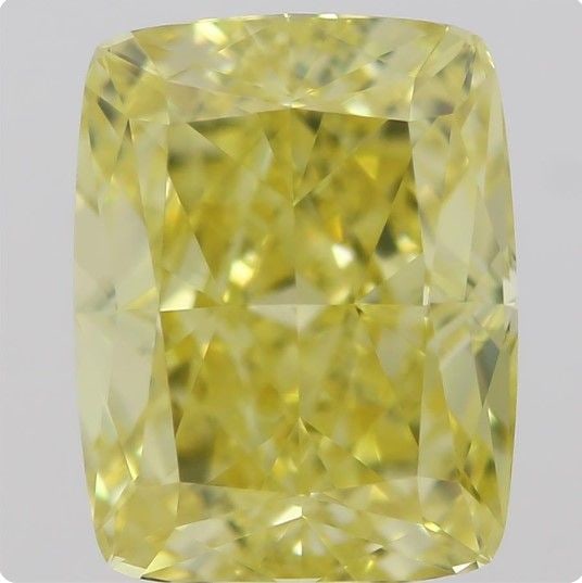 GIA Cushion Brilliant 1.01ct Fancy Intense Yellow VVS2 - Loose Natural Diamond: GIA Cushion Brilliant 1.01ct Fancy Intense Yellow VVS2 - Loose Natural Diamond GIA certified, this 1.01ct Fancy Intense Yellow VVS2 diamond boasts exceptional clarity and color, making it a standout