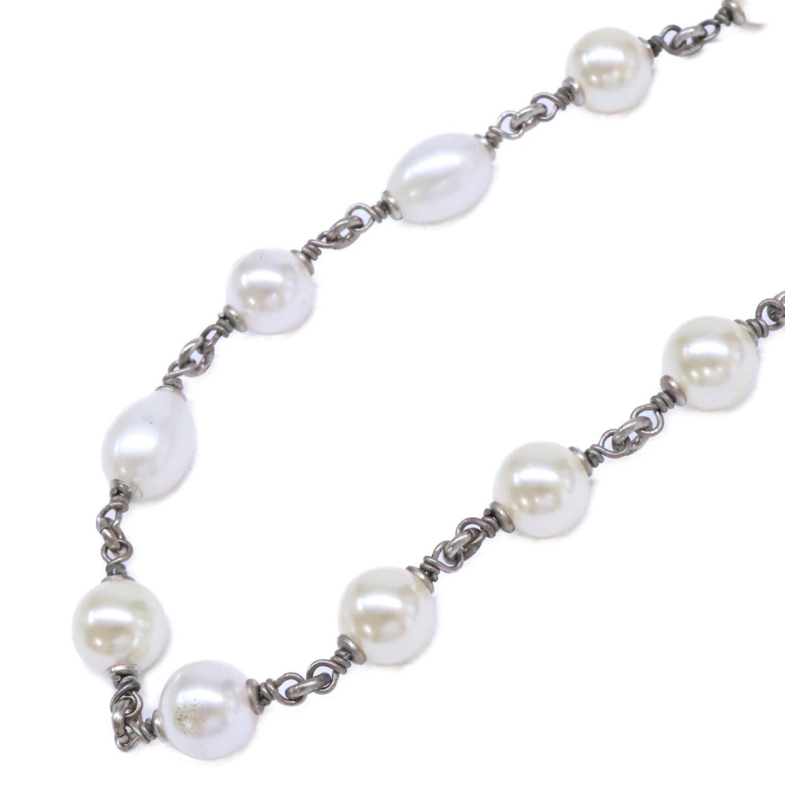 CHANEL Silver Necklace - 2