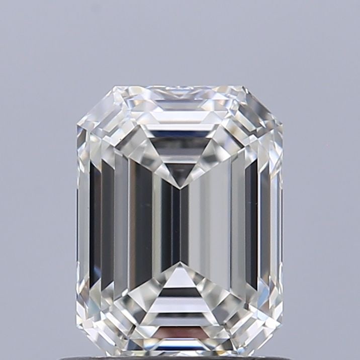 GIA Emerald 0.91ct H VVS1 - Loose Natural Diamond: GIA Emerald 0.91ct H VVS1 - Loose Natural Diamond GIA Emerald 0.91ct H VVS1 - Loose Natural Diamond. This exquisite 0.91ct emerald-cut diamond boasts exceptional clarity, precision cut, and vibrant