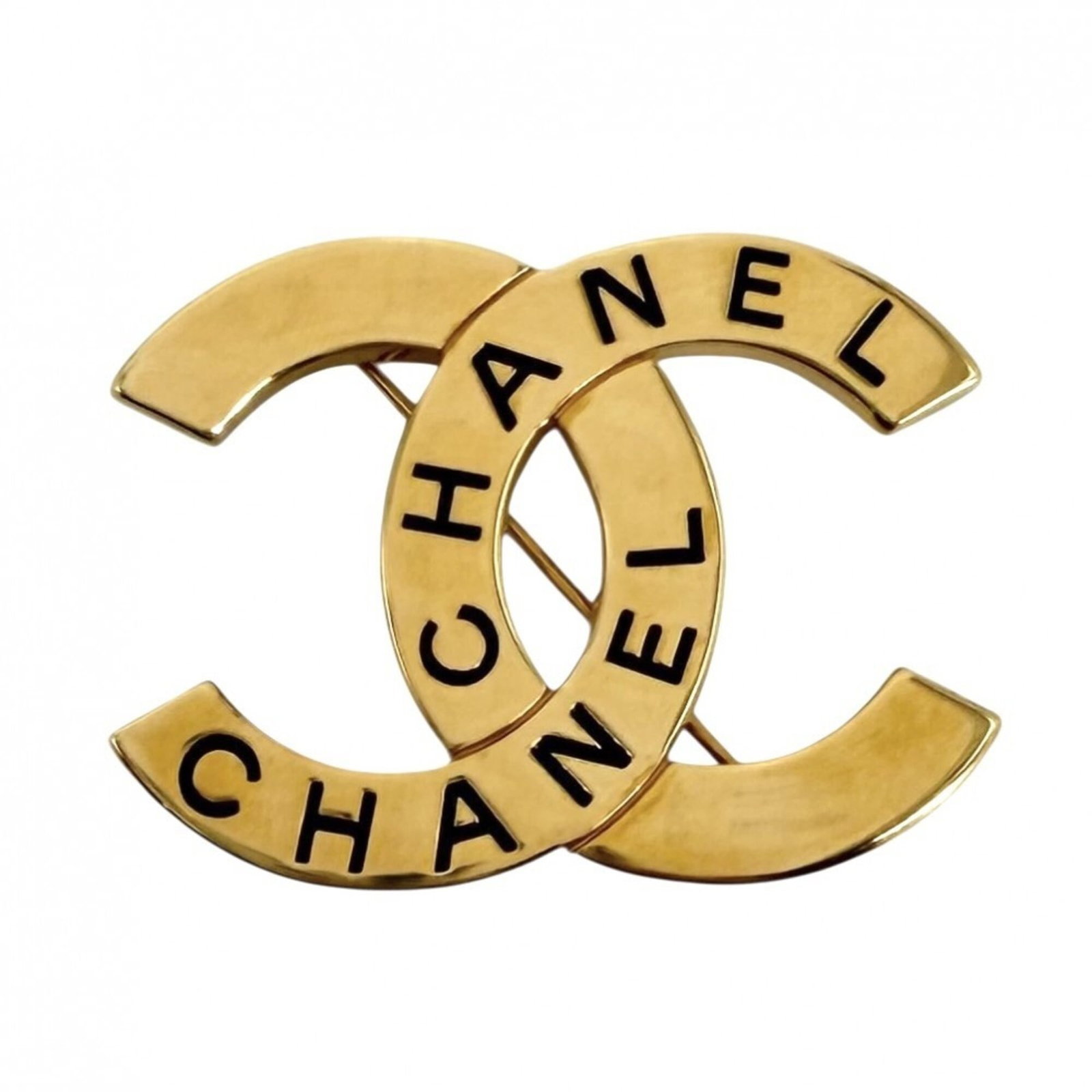 CHANEL Brooch Gold Plating: CHANEL Brooch Gold Plating Gold plating adds a touch of luxury to this CHANEL brooch, a beautiful piece of jewelry that exudes elegance. With its 3.4cm x 4.5cm x 3.00mm size and gold color, this brooc