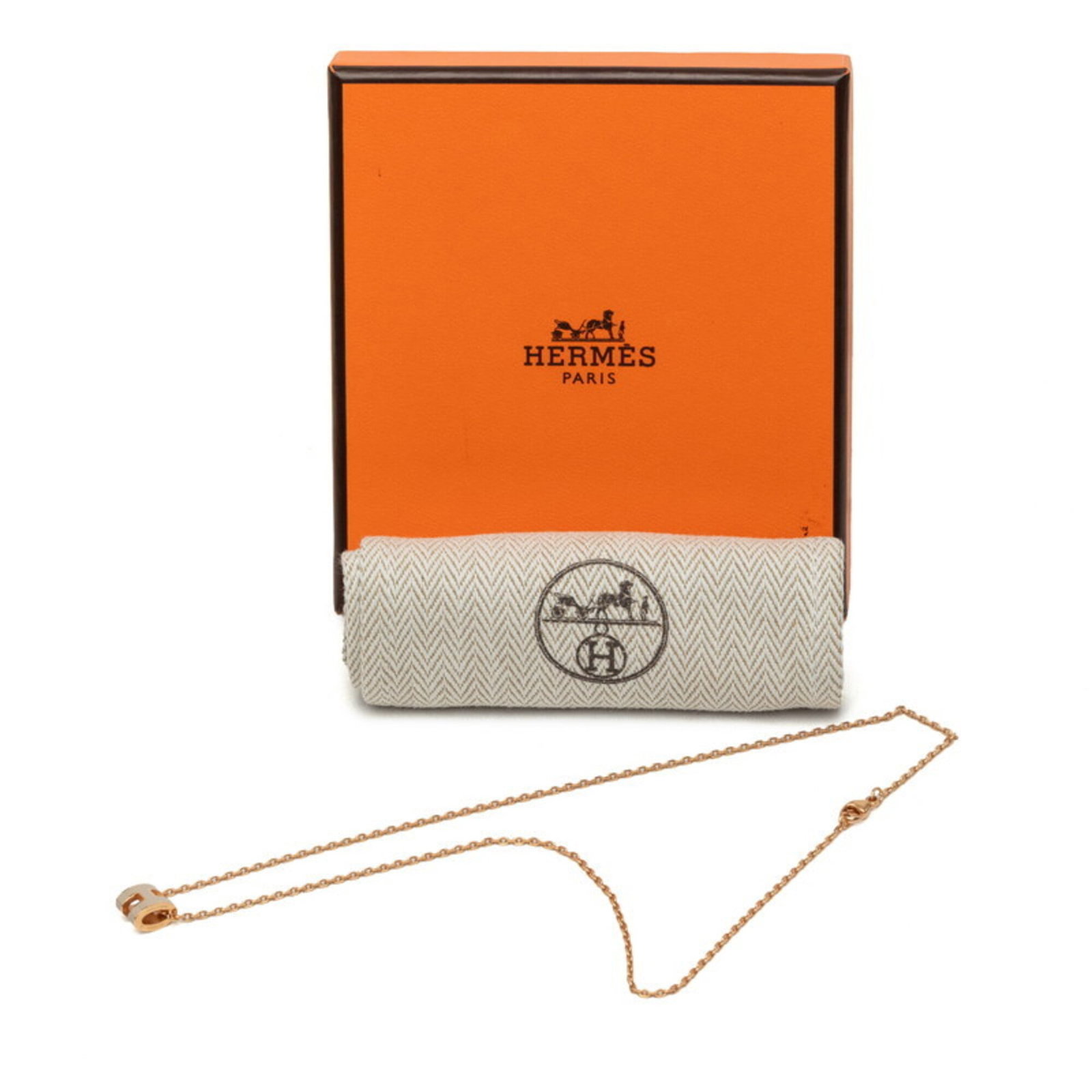HERMES Beige Necklace - 7