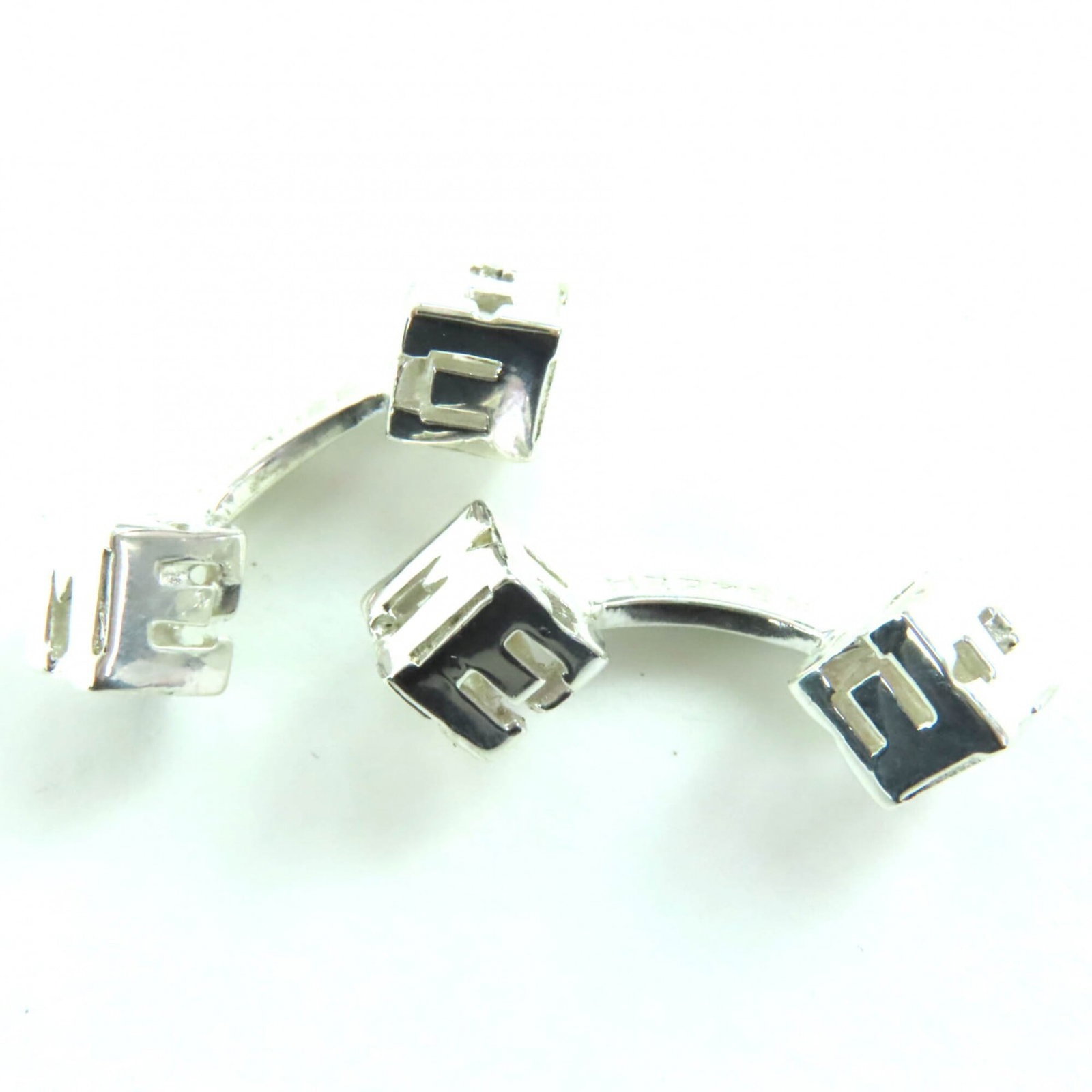 HERMES Stud/Button Silver 925 - 3