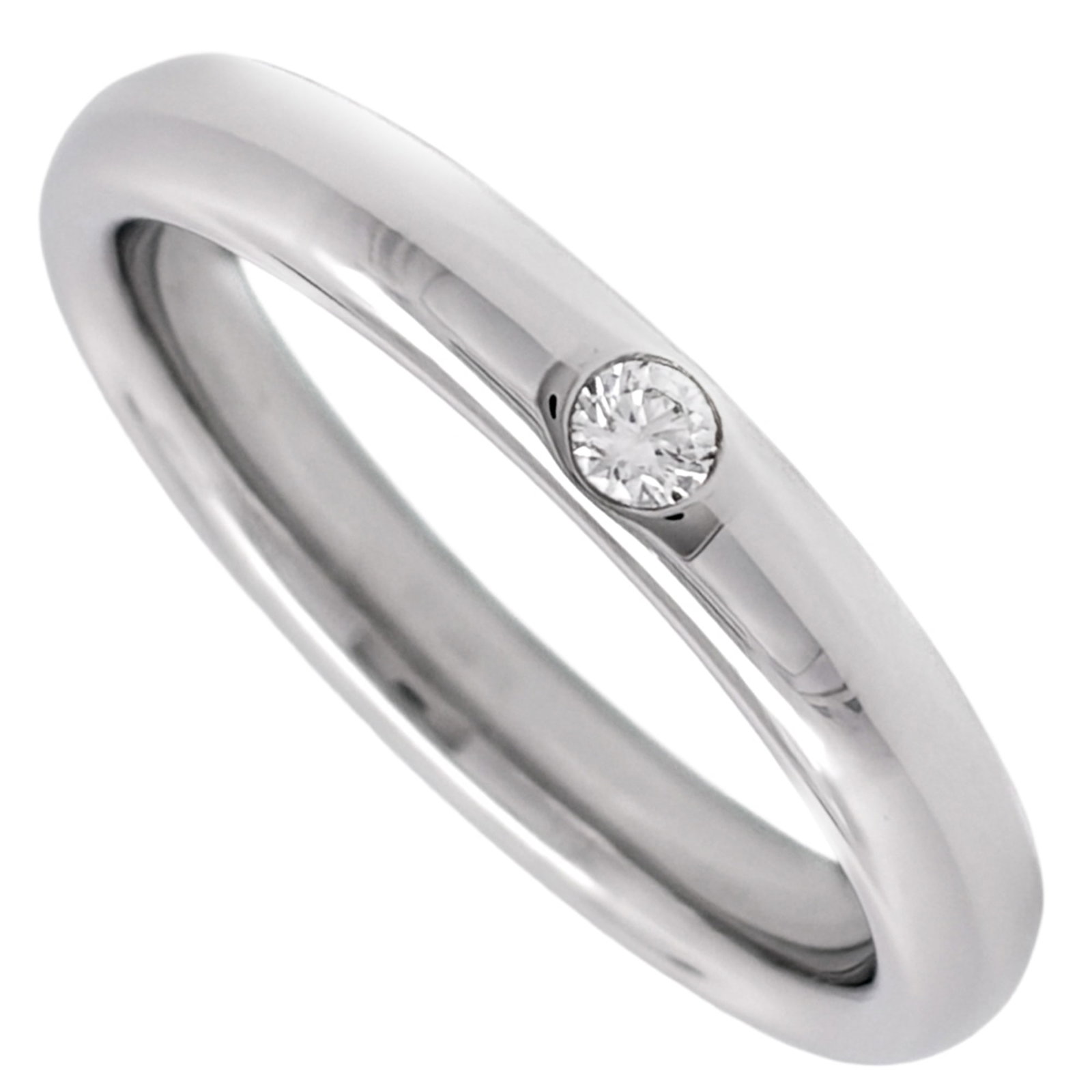 HARRY WINSTON Band Ring Platinum 950: HARRY WINSTON Band Ring Platinum 950 Platinum 950 band ring from Harry Winston, featuring a diamond stone. This gently used band ring boasts a sleek design and is made from high-quality platinum.