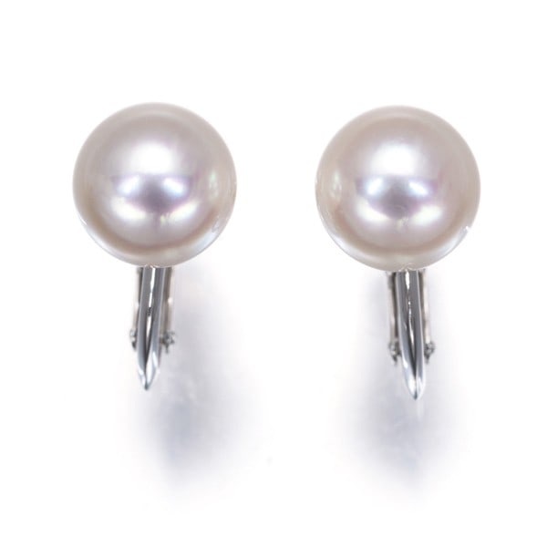 Tasaki Earrings Akoya Pearl 8.0Mm Solitaire 18K 750 White Gold: Tasaki Earrings Akoya Pearl 8.0Mm Solitaire 18K 750 White Gold Tasaki Earrings showcase a stunning 8.0mm Akoya pearl, expertly set in 18K white gold, creating a timeless and elegant design. The