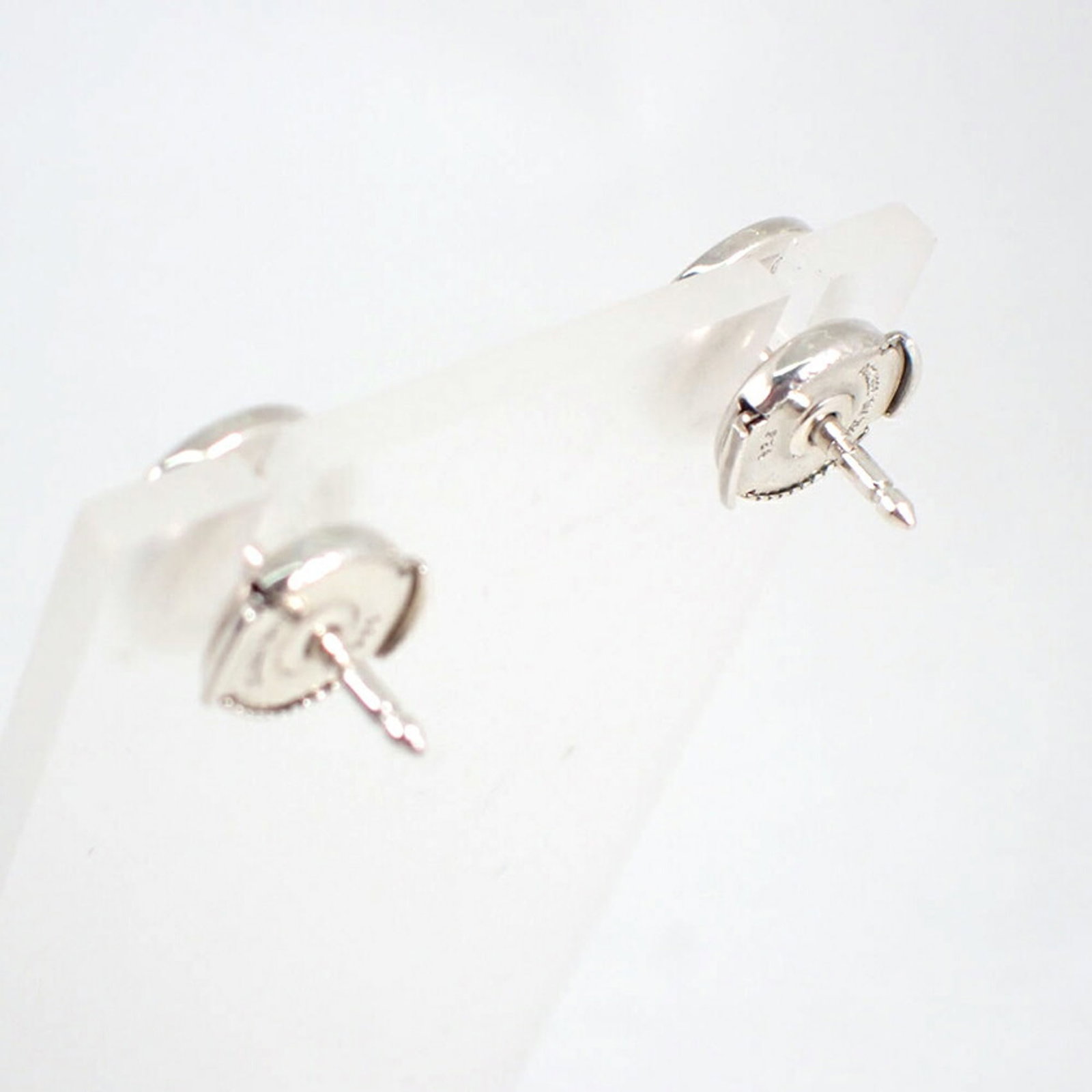 HERMES Stud Earrings Silver 925 - 5