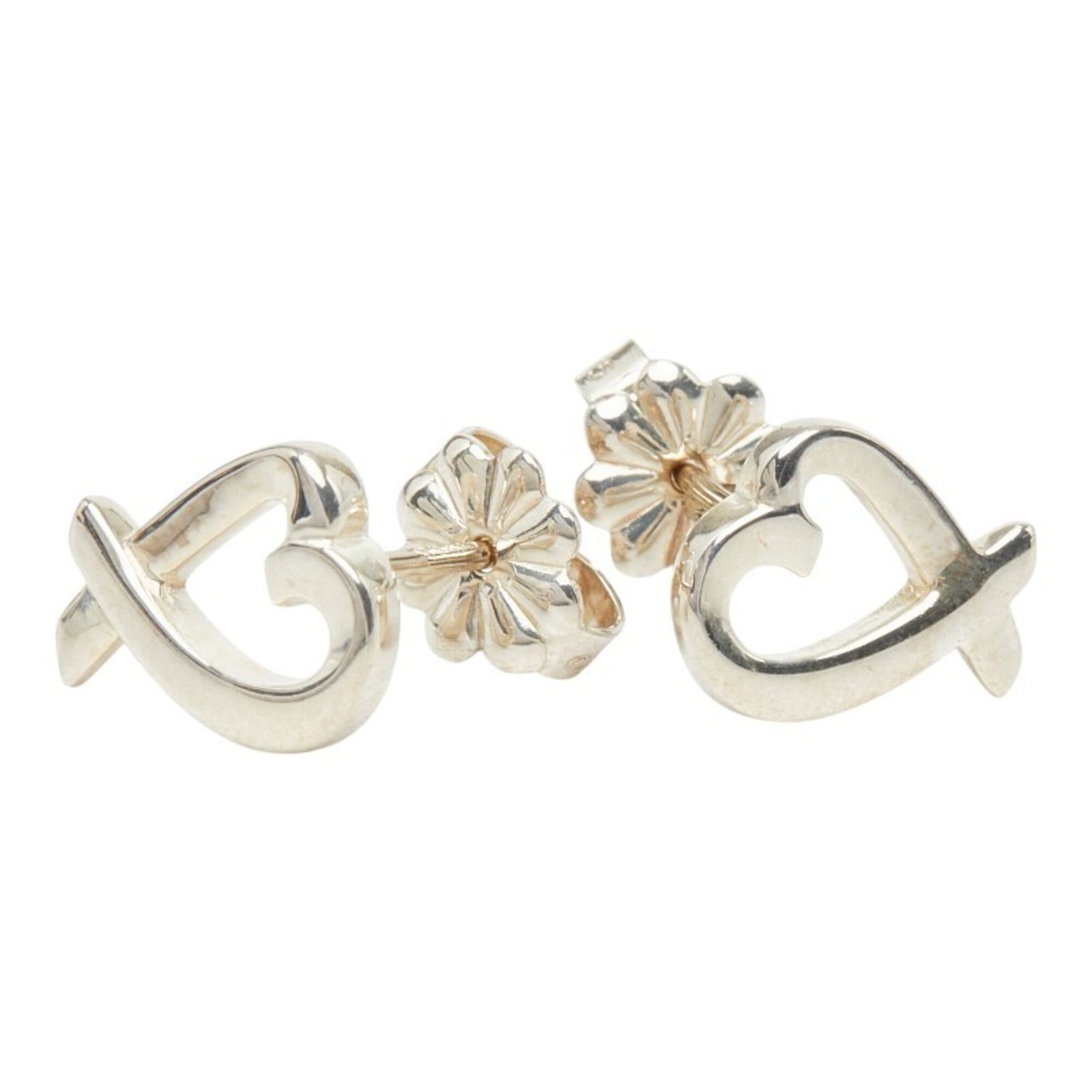 TIFFANY Stud Earrings Silver 925: TIFFANY Stud Earrings Silver 925 Silver 925 stud earrings from Tiffany, bearing visible scratches and scuffs, are available for purchase. Made from high-quality sterling silver, these stud earrings