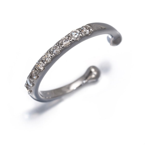 Diamond 0.20Ct Ear Cuff Single Earring 950 Platinum (1 of 4)