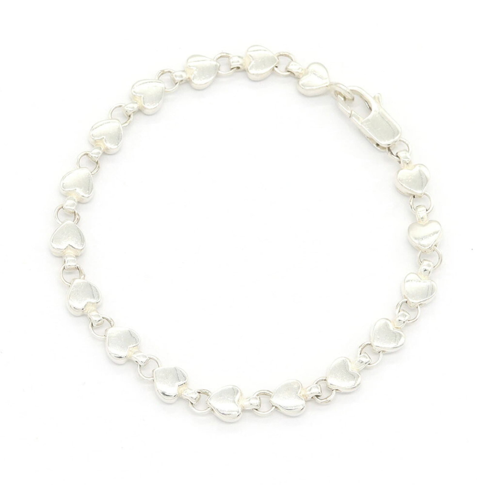 TIFFANY Charm Bracelet Sterling Silver 925: TIFFANY Charm Bracelet Sterling Silver 925 Sterling silver 925 charm bracelet from Tiffany, featuring a delicate design with minor signs of wear. The bracelet measures 17.5cm in length and is in very 