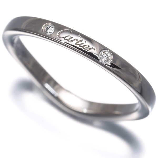 Cartier Ring Ballerine Wedding Band 3P Eu48 950 Platinum: Cartier Ring Ballerine Wedding Band 3P Eu48 950 Platinum 950 platinum Cartier Ballerine wedding band features a sleek 2.0mm band width and a ring size of EU48, equivalent to US4.5. This elegant piece 