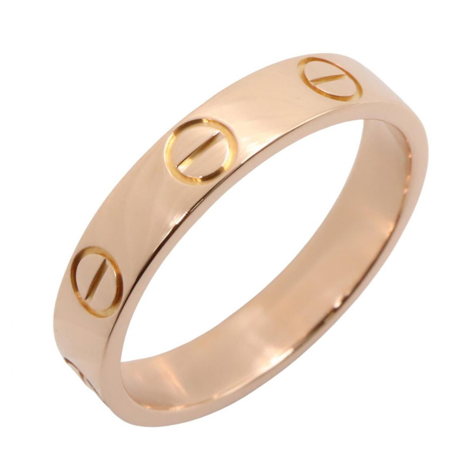 CARTIER Band Ring Pink Gold (18K): CARTIER Band Ring Pink Gold (18K) Pink gold (18K) Cartier band ring in excellent condition, featuring the iconic design of the brand. The item shows minor signs of wear, with small scratches or light 