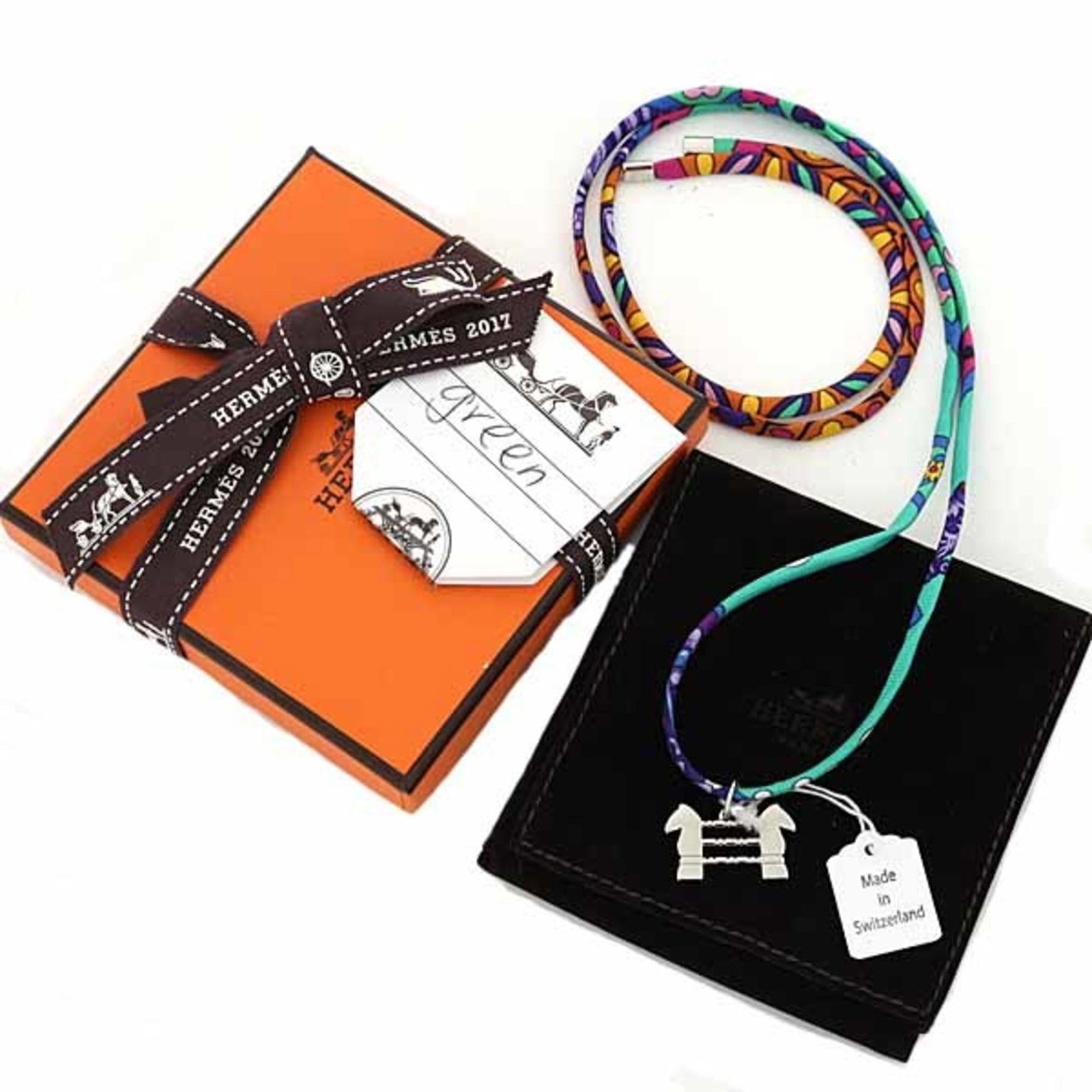 HERMES Charm Bracelet Silk - 2