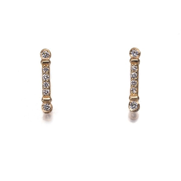 Tiffany&Co. Earrings Diamond Fleur De Lis Stem 18K 750 Rose Gold: Tiffany&Co. Earrings Diamond Fleur De Lis Stem 18K 750 Rose Gold Tiffany&Co.'s 18k rose gold Fleur de Lis earrings boast a natural diamond stud, carefully crafted in a classic design. The delicate ste