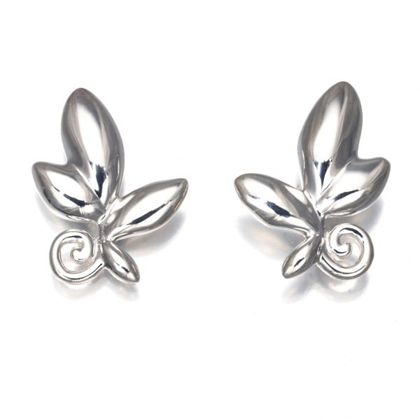 Tiffany&Co. Earrings Olive Leaf 925 Sterling Silver: Tiffany&Co. Earrings Olive Leaf 925 Sterling Silver Sterling silver earrings bearing the iconic Olive Leaf design by Paloma Picasso, crafted by Tiffany & Co. in 925 metal purity, with a stud style and