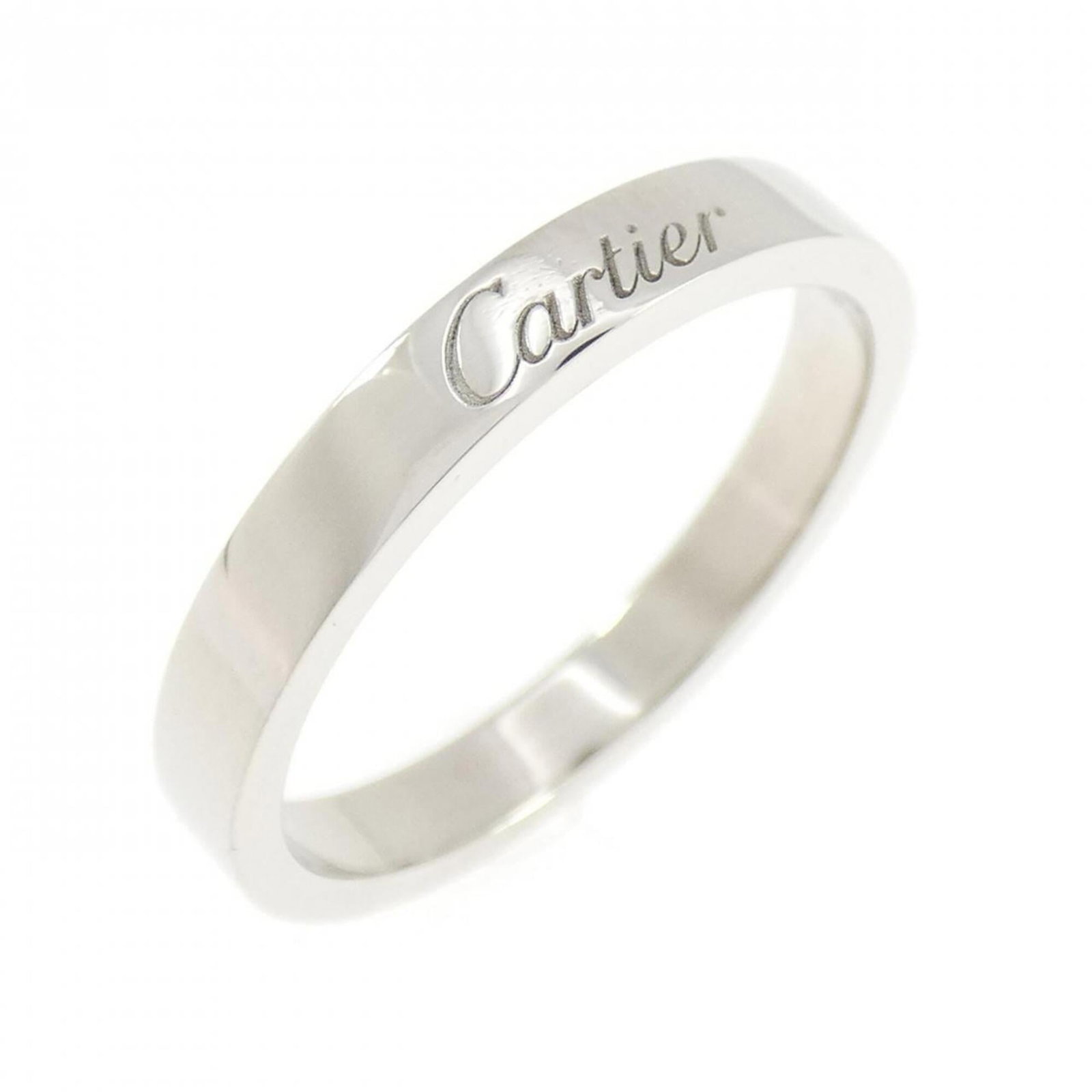 CARTIER Band Ring Platinum 950: CARTIER Band Ring Platinum 950 Platinum 950 Cartier Band Ring in Excellent Condition. This gently used band ring features a striking platinum 950 material, showcasing a classic Cartier design. With