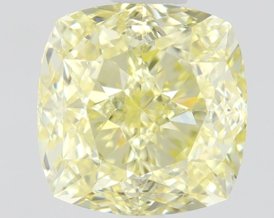 GIA Cushion Brilliant 1.0ct Fancy Yellow VVS2 - Loose Natural Diamond: GIA Cushion Brilliant 1.0ct Fancy Yellow VVS2 - Loose Natural Diamond GIA certified 1.0ct Fancy Yellow VVS2 diamond, showcasing exceptional clarity and color, with EX polish and GD symmetry. This loos