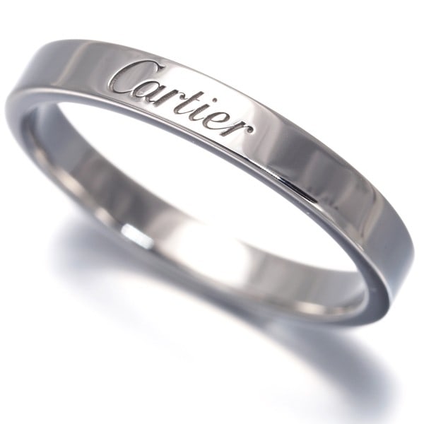 Cartier Ring C De Cartier Wedding Band Eu57 950 Platinum: Cartier Ring C De Cartier Wedding Band Eu57 950 Platinum 950 platinum Cartier Ring C de Cartier Wedding Band features a sleek design with a ring size of EU57. This platinum band is made from 950 / Pla