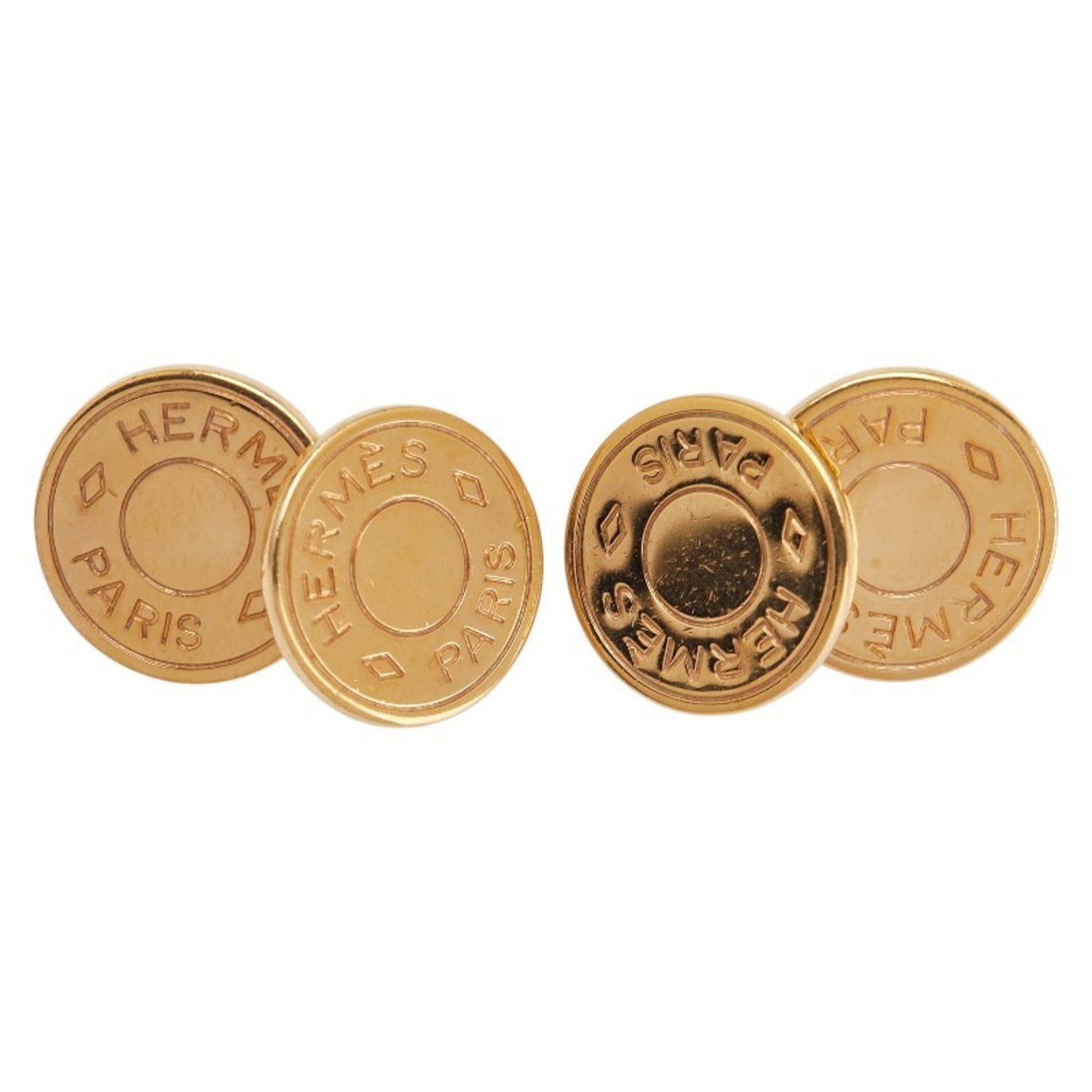 HERMES Cufflinks Gold - 2