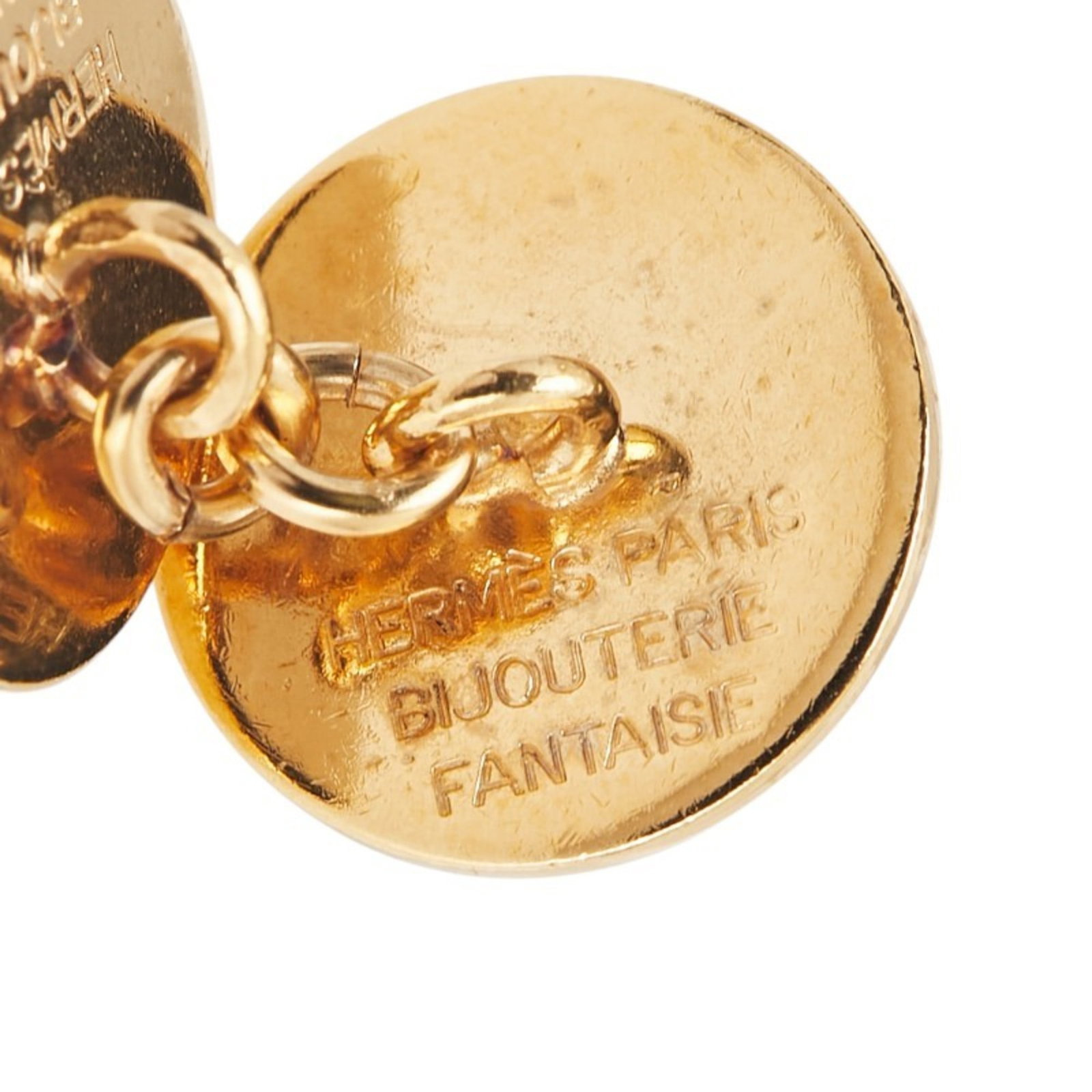 HERMES Cufflinks Gold - 4