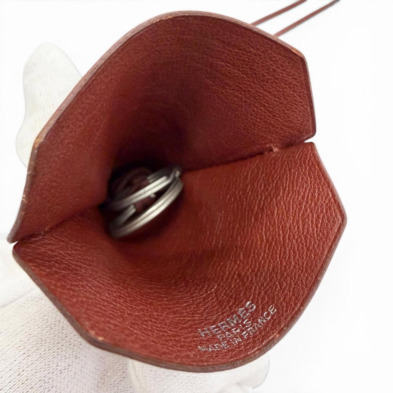 HERMES Leather Rouge H - 7