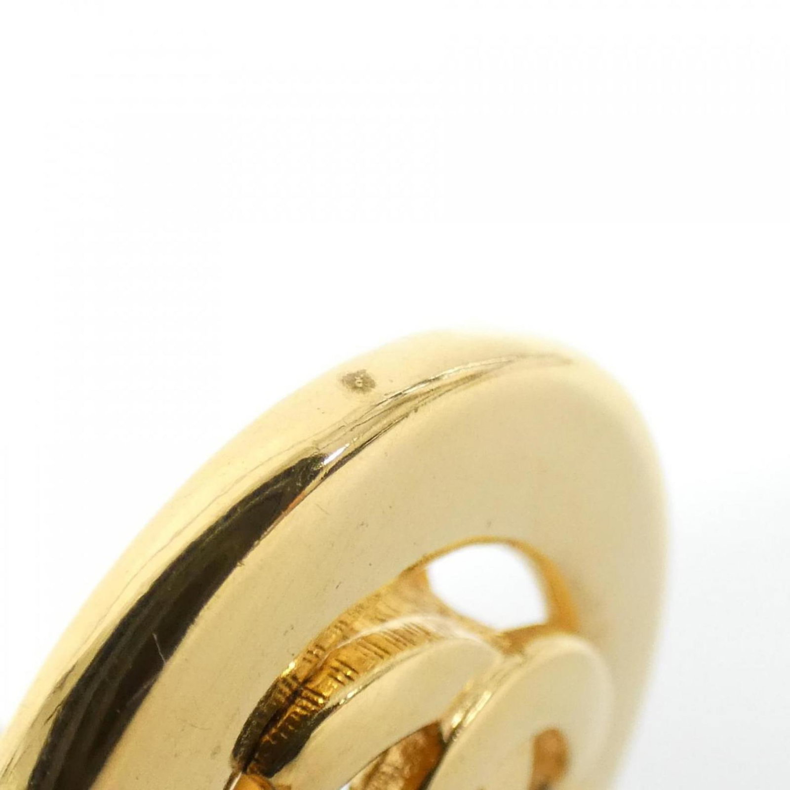 CHANEL Stud Earrings Gold - 6