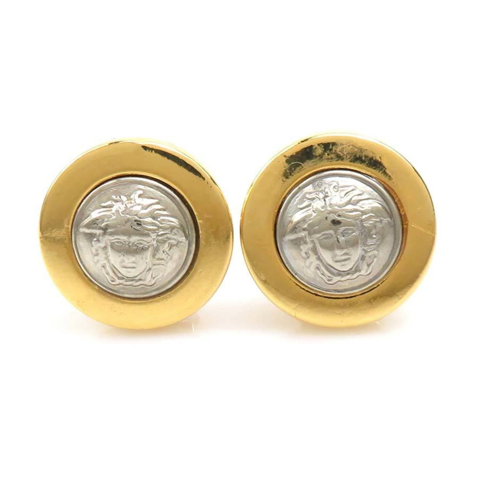 VERSACE Clip Earrings Metal (1 of 5)