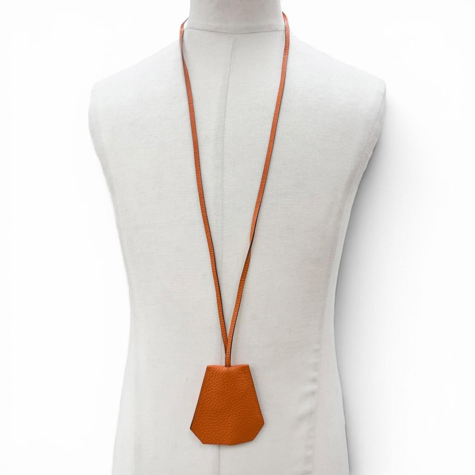 HERMES Leather Orange - 2