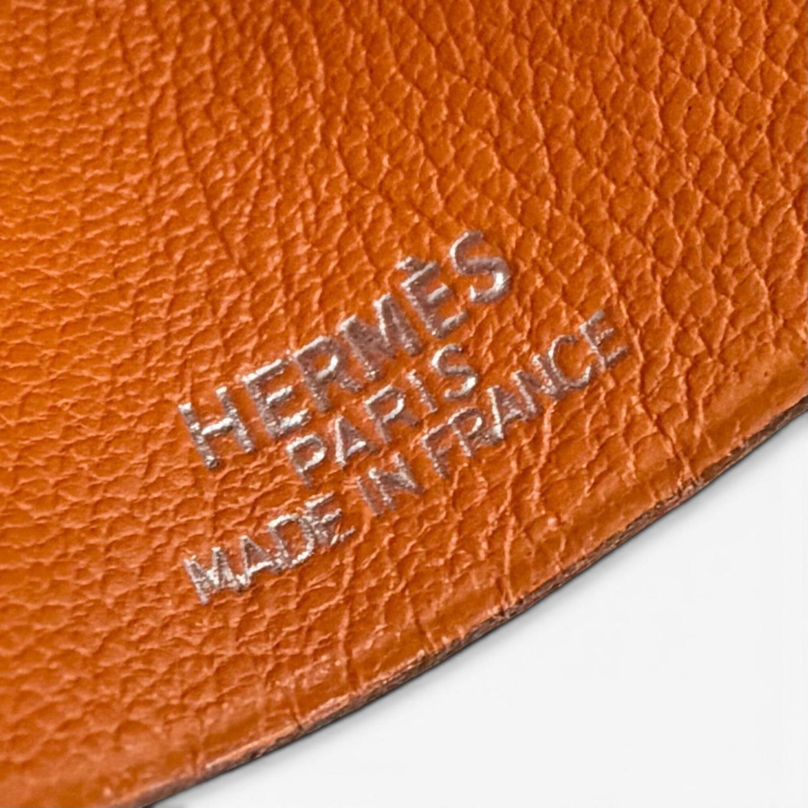 HERMES Leather Orange - 5