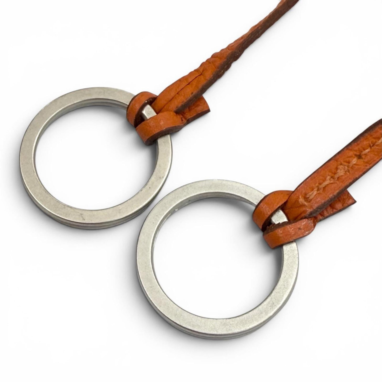 HERMES Leather Orange - 6