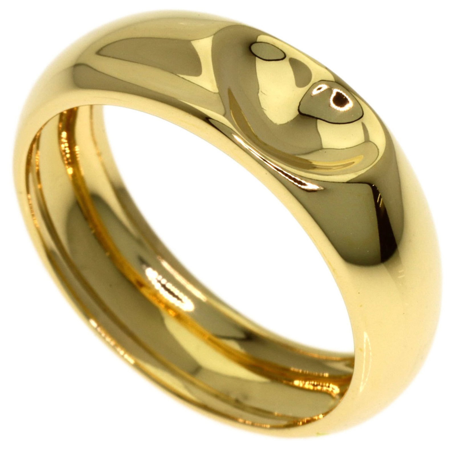 TIFFANY Band Ring Yellow Gold (18K): TIFFANY Band Ring Yellow Gold (18K) Yellow gold (18K) band ring from Tiffany, a timeless design in a vibrant yellow gold finish. This like new used ring boasts excellent condition with no visible wear