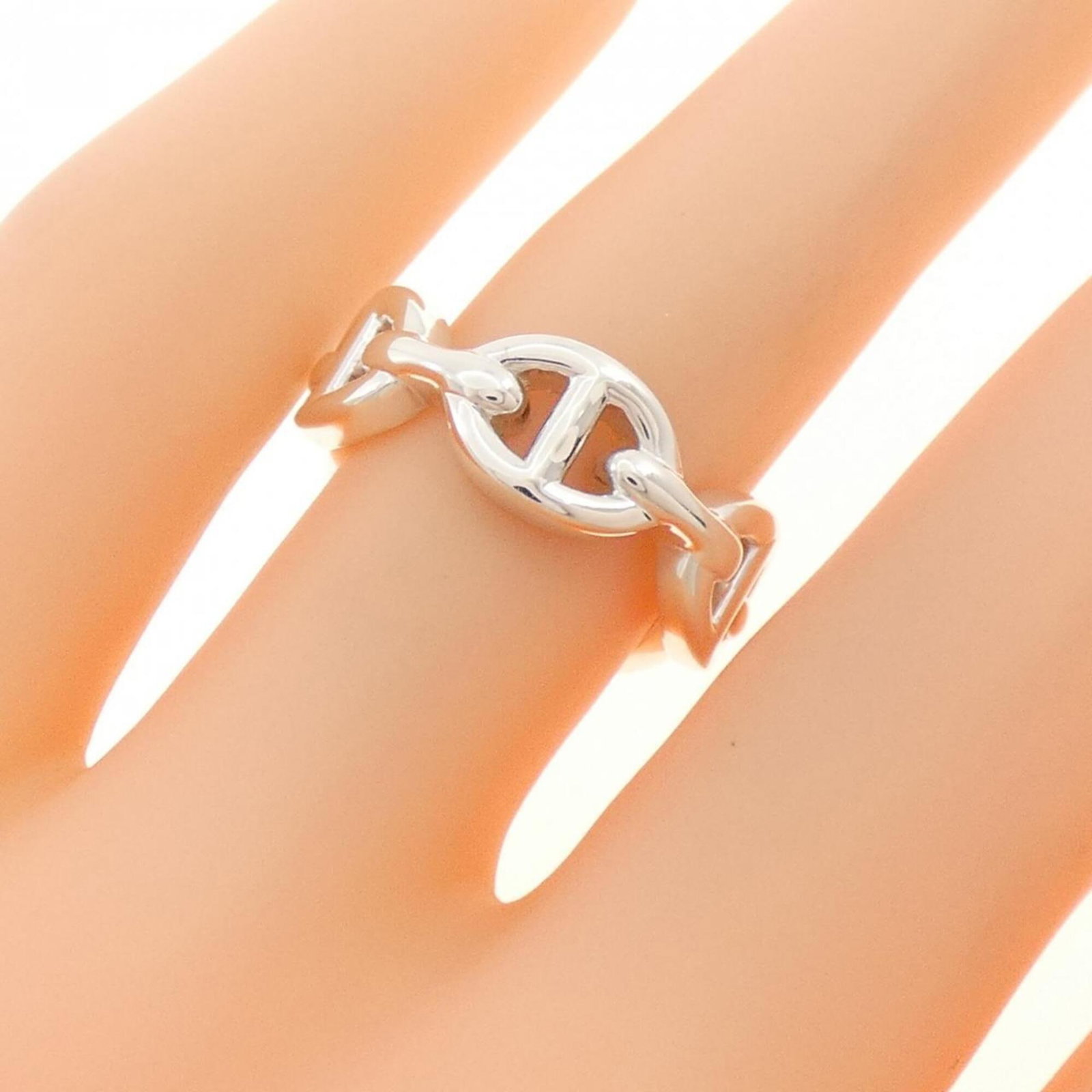 HERMES Band Ring Silver 925 - 4